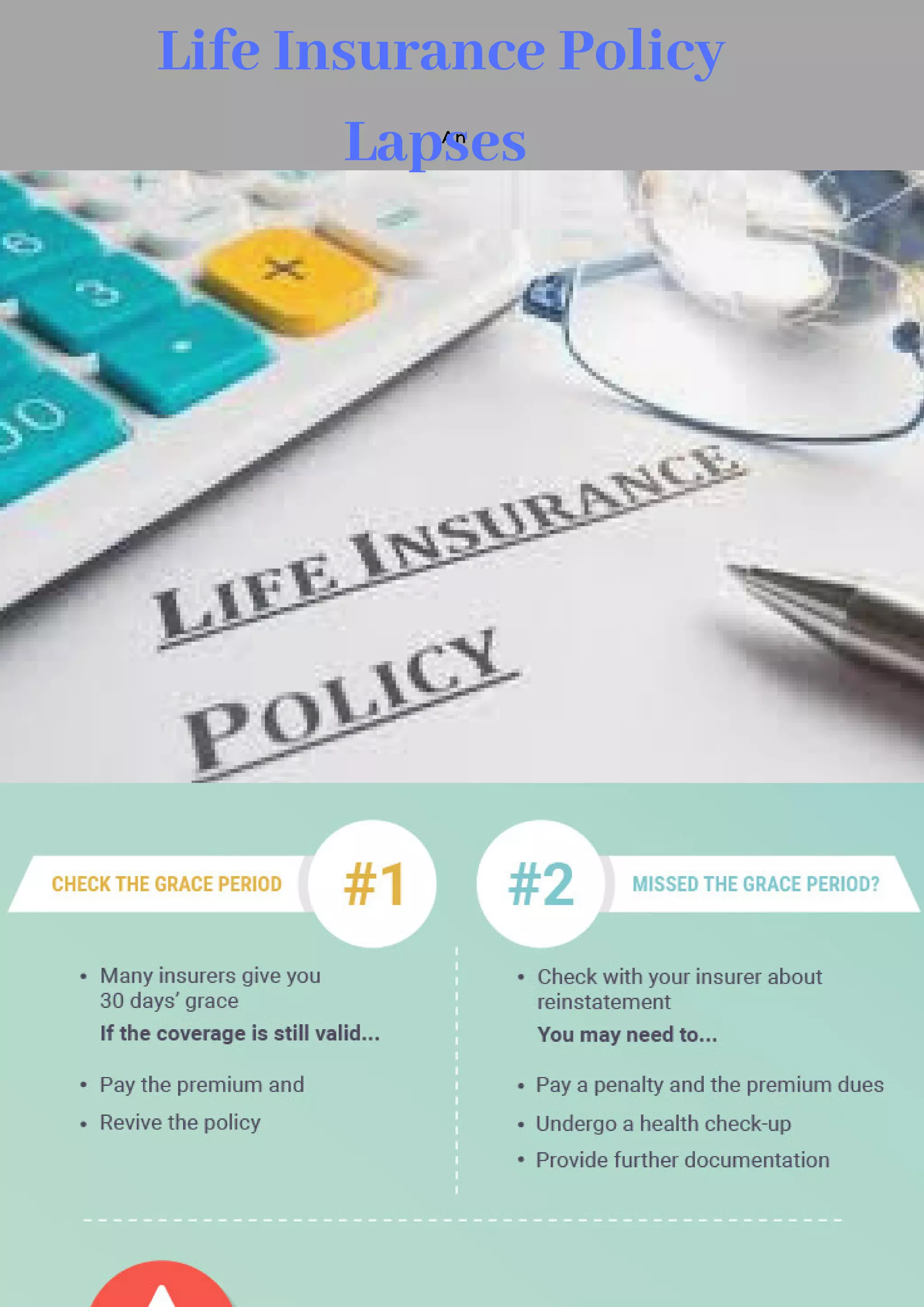 Life insurance policy lapses pdf