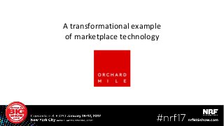 A transformational example
of marketplace technology
34
 