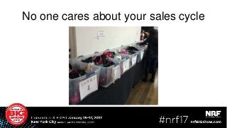 No one cares about your sales cycle
 