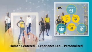 Human Centered – Experience Led – Personalized
UX
 