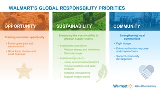A View From Walmart: How Retailers are Creating Economic Opportunity | PPT