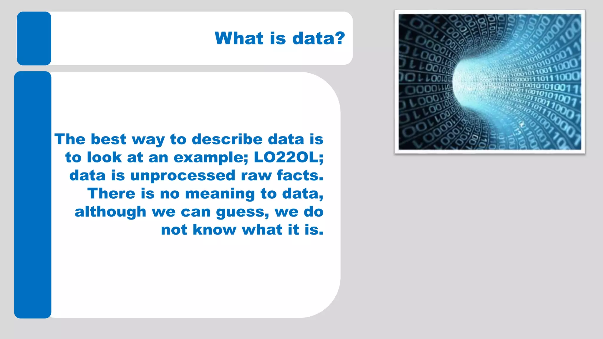 ICT - data, information and knowledge | PPT