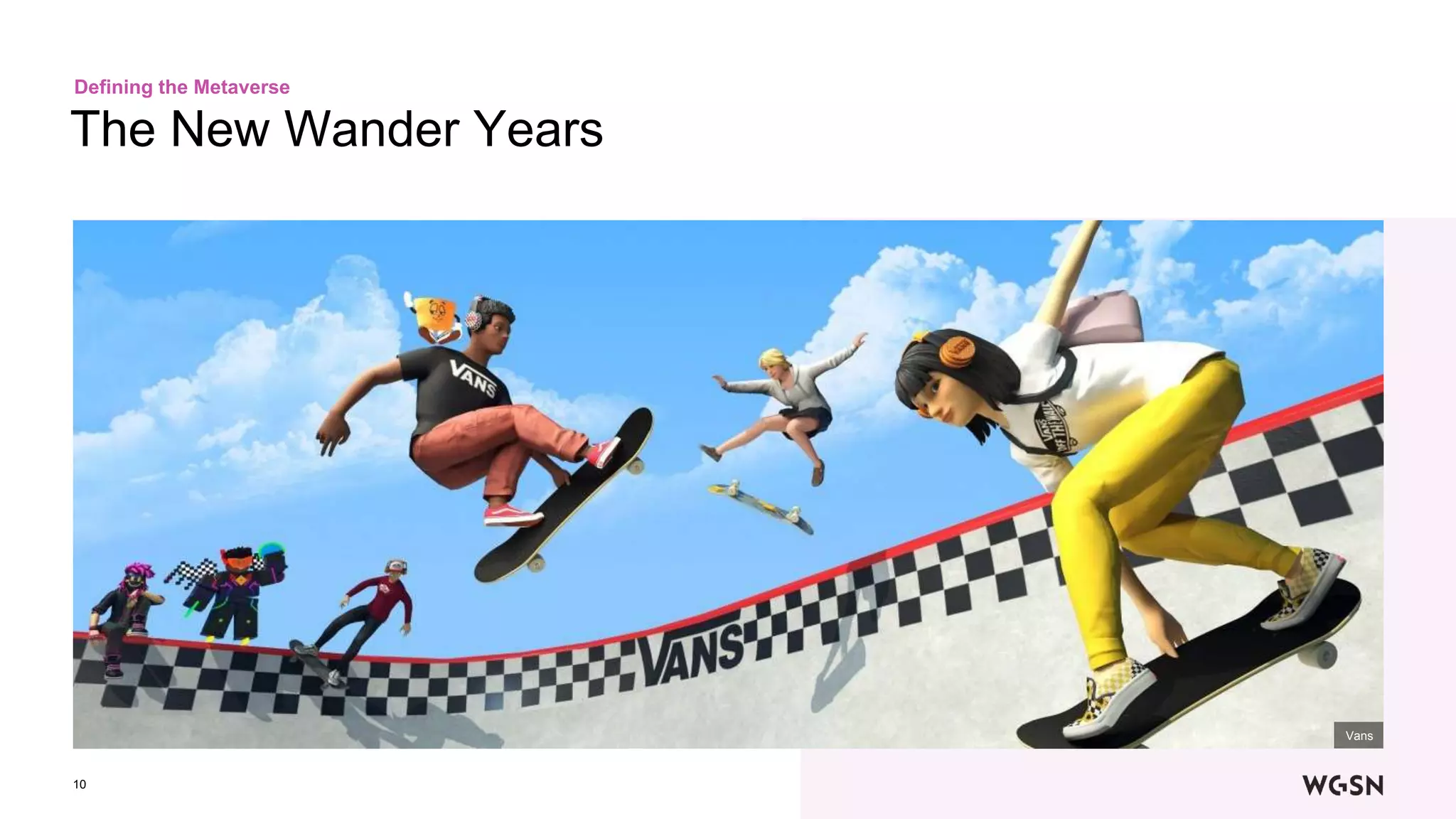 10
The New Wander Years
Defining the Metaverse
Vans
 