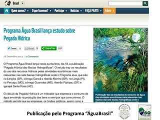 Publicação pelo Programa “ÁguaBrasil”
 