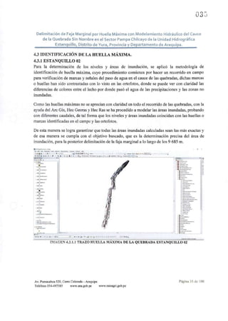 () 3-
u · 0
Delimitación de Faja Marginal por Huella Máxima con Modelamiento Hidráulico del Cauce
de la Quebrada Sin Nombr...