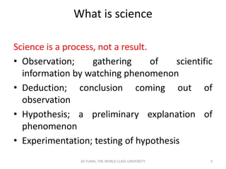 What Defines Science Ana 4 biological anthropology and comparative anatomy | PPTX