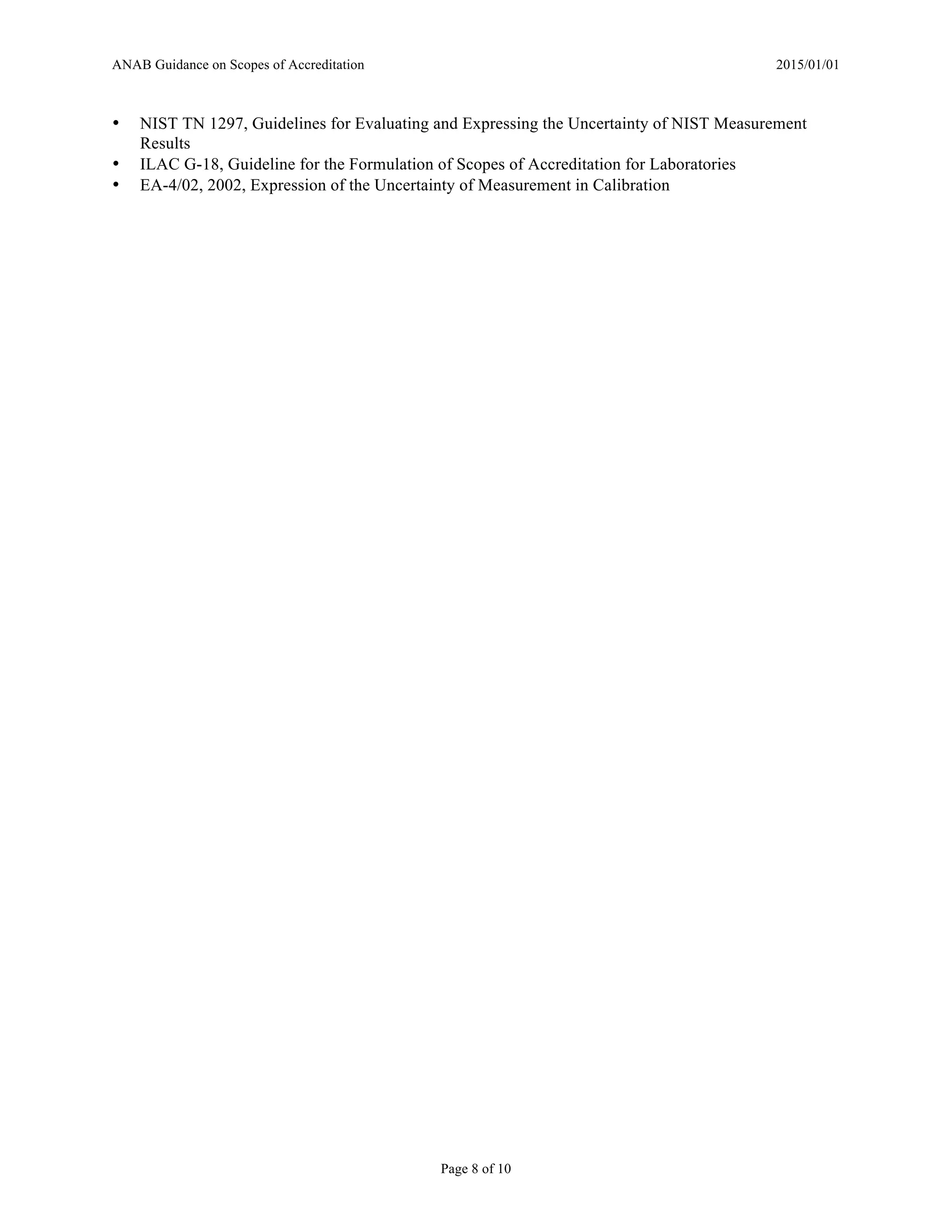 Anab Guidance Scopes Accreditation | PDF