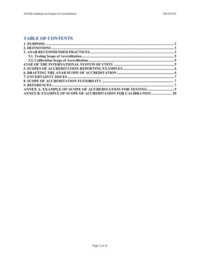 Anab Guidance Scopes Accreditation | PDF | Science