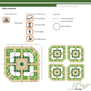 12. Propuesta de Proyecto
- Detalles de Manzanas
 