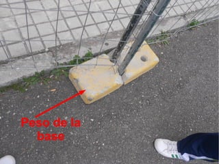 Peso de la
  base
 
