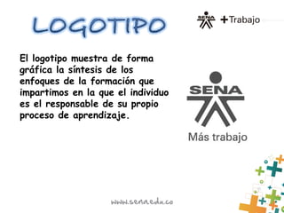 El logotipo muestra de forma
gráfica la síntesis de los
enfoques de la formación que
impartimos en la que el individuo
es el responsable de su propio
proceso de aprendizaje. 
 