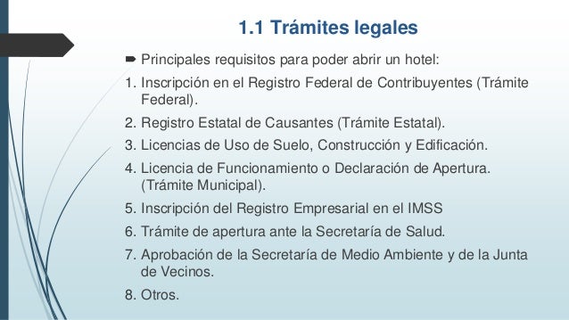 Apertura de un hotel