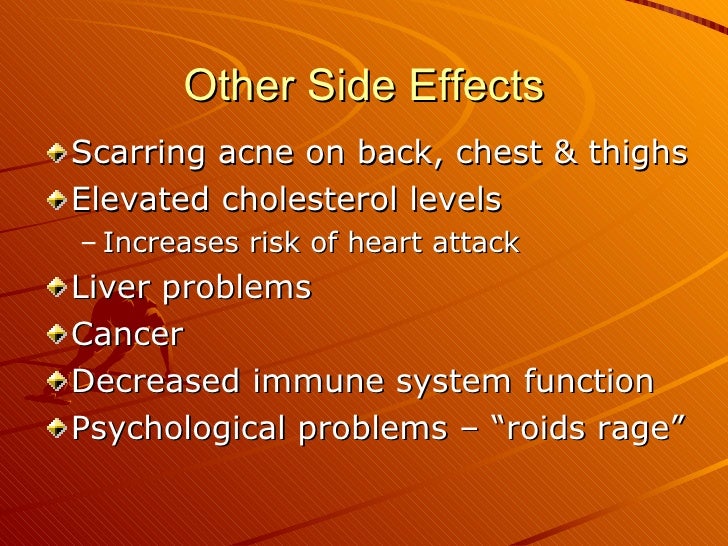 Anabolic steroids cause acne