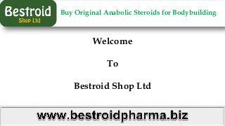 Buy Original Anabolic Steroids for Bodybuilding
Welcome
To
Bestroid Shop Ltd
 