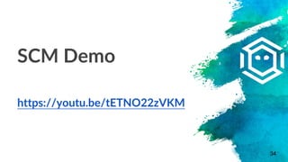 34
SCM Demo
https://youtu.be/tETNO22zVKM
 