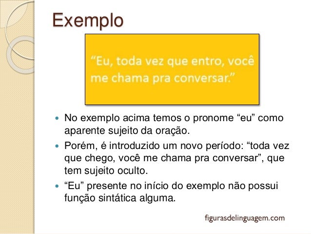 Figuras de Linguagem Anacoluto