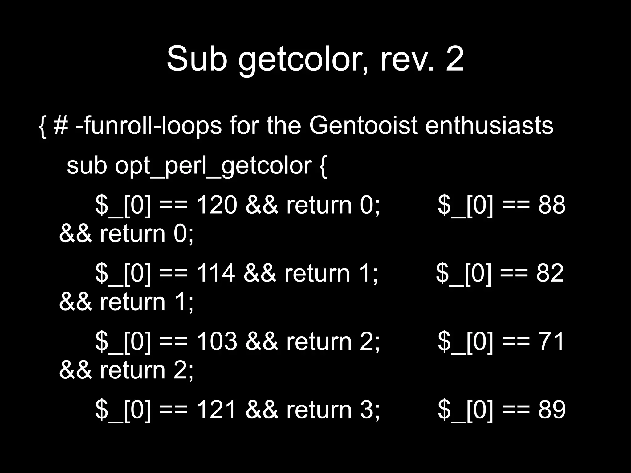 A select loop in 1999 handled more 