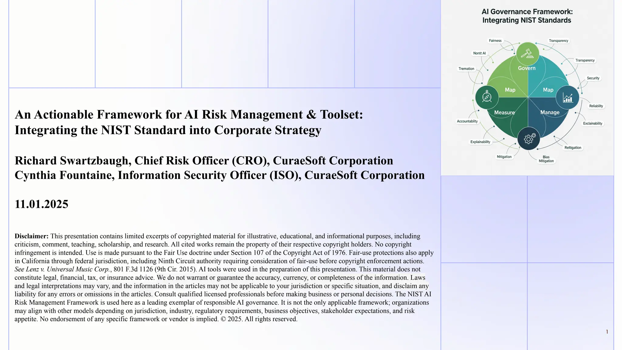 An Actionable Framework for AI Risk Management in Corporate Governance ...