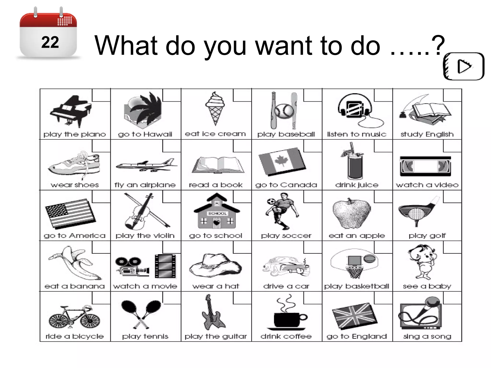 What do you want to do …..?22
 