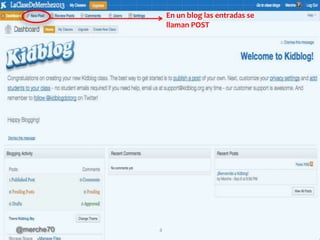 En un blog las entradas se
llaman POST

@merche70

4

 