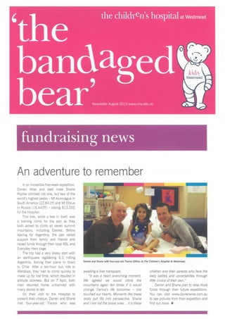 An adventure to remember - (The Bandaged Bear Newsletter)