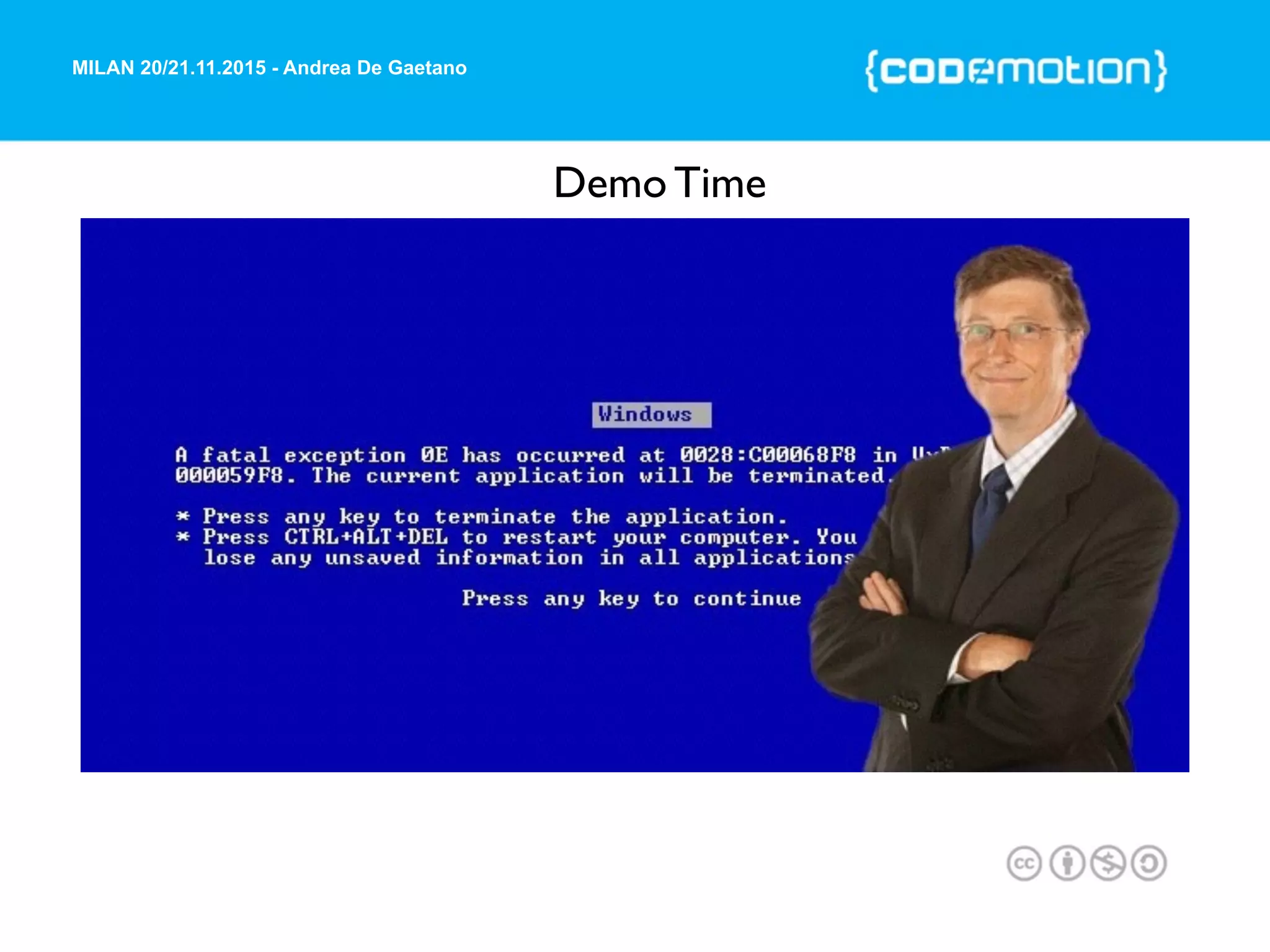 MILAN 20/21.11.2015 - Andrea De Gaetano
Demo Time
 