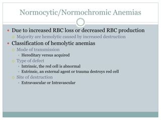 Normocytic Rbc anaemia.pptx