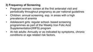Epidemiology and cause of anemia for students | PPTX