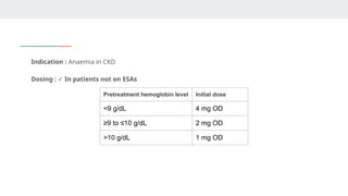 Treatment of Anaemia in CKD journal club | PPTX