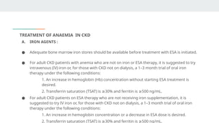 Treatment of Anaemia in CKD journal club | PPTX