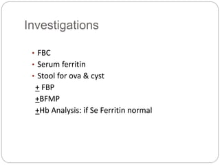 Stool Fbc Method Anaemia in Pregnancy.pptx