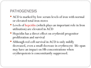ANAEMIA OF CHRONIC DISORDER for medical students | PPT