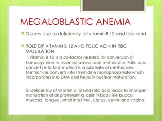 Anaemia ,types, classification, sign and symptoms, investigations ...
