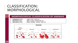 CLASSIFICATION:
MORPHOLOGICAL
 