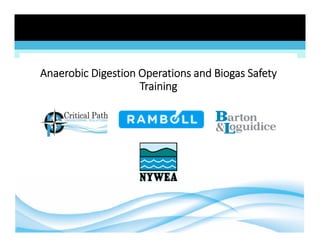 Anaerobic Digestion Operations and Biogas Safety
Training
 