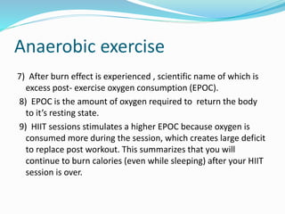 Anaerobic exercise | PPTX