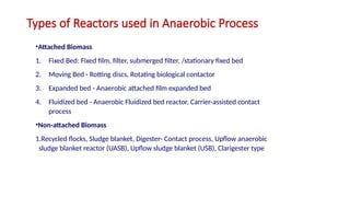 Anaerobic wastewater treatment, Advantages, disadvantages | PPTX