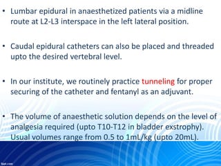 ANAESTHESIA AND ANALGESIA IN CLASSIC BLADDER EXSTROPHY REPAIR.pptx