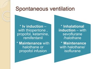 Inhalation Induction ANAESTHESIA FOR A CHILD WITH FOREIGN BODY IN AIRWAY | PPTX