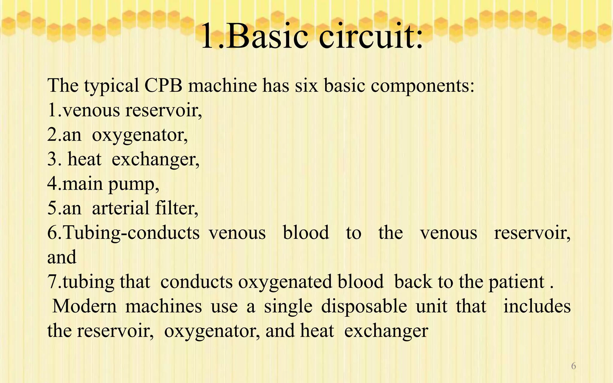 Anaesthesia for cardiopulmonary bypass surgery | PPTX