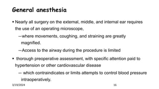 Anaesthesia for Ear, nose, throat surgery.pptx