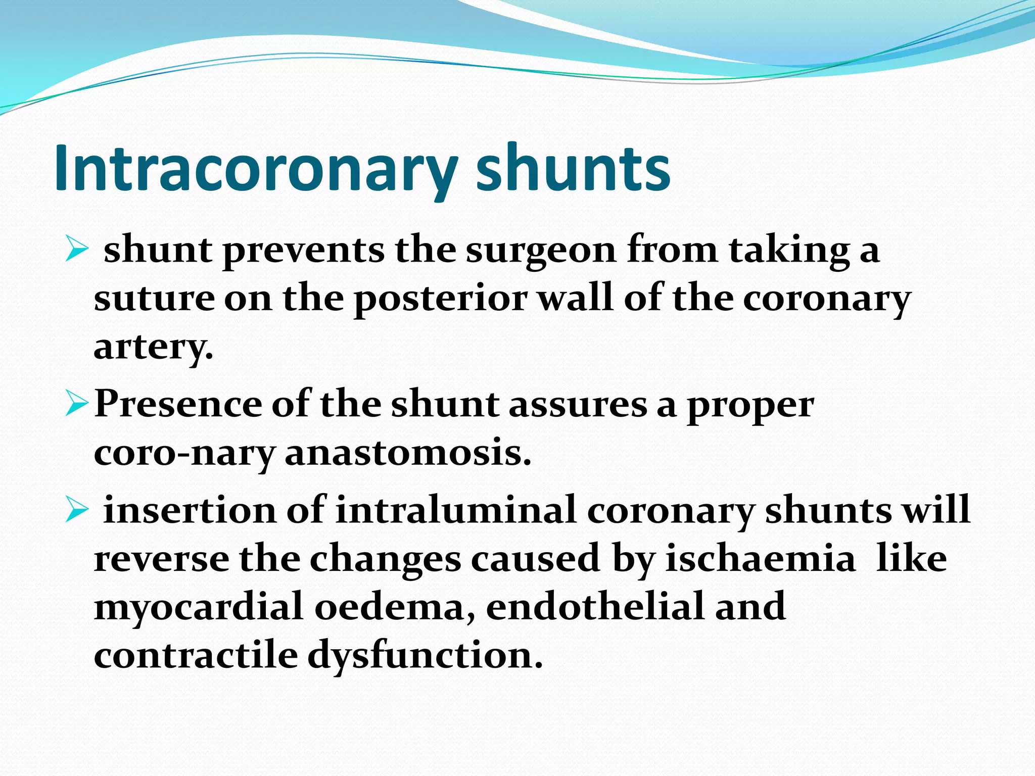 Anaesthesia for off pump coronary artery bypass grafting | PPTX