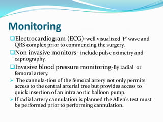 Anaesthesia for off pump coronary artery bypass grafting | PPTX
