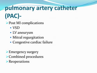 Anaesthesia for off pump coronary artery bypass grafting | PPTX