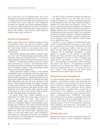 Anaesthesia for patients_with_liver_disease_ceaccp_2010 | PDF
