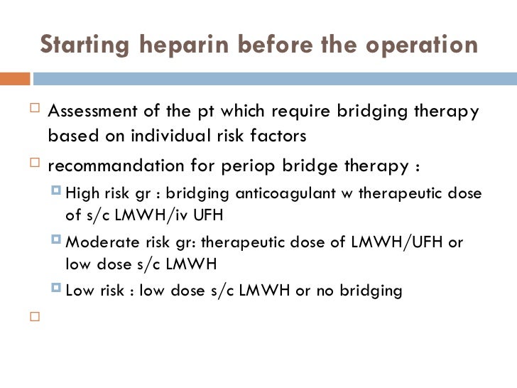 Anaesthesia For Patient With Anticoagulant