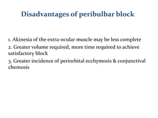Anaesthesia in ophthalmic surgery | PPT