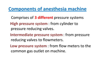 Anaesthesia machine | PPTX