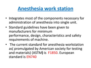 Anaesthesia machine