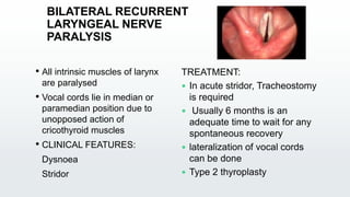 Bilateral Rln Anaesthesia Management Thyroid by Dr. Animesh | PPTX